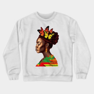 Juneteenth Black History Woman #1 Crewneck Sweatshirt